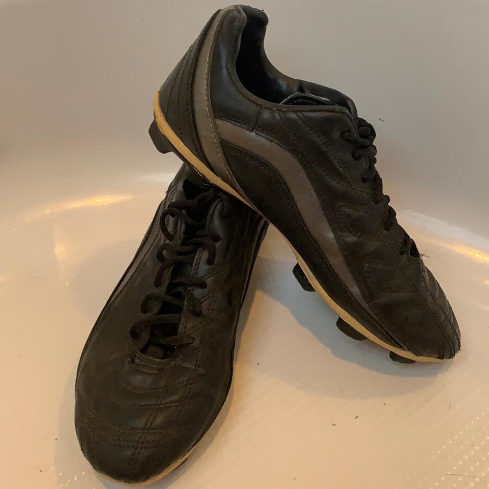 Rawlings cleats athletic shoes baseball leather black men’s size 6 1/2 6.5